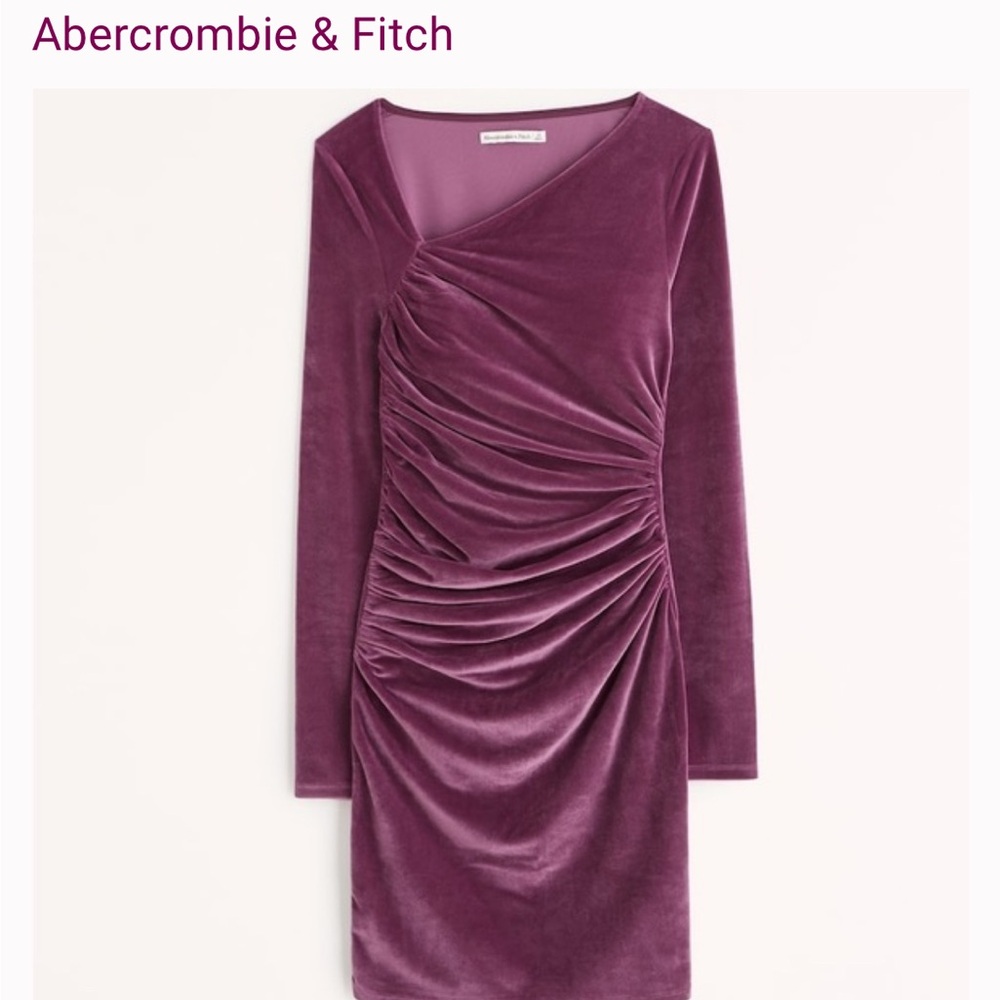 Abercrombie & Fitch Purple Long Sleeve Dress